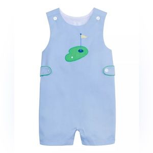 Little English Golf Button Tab John John - 3T